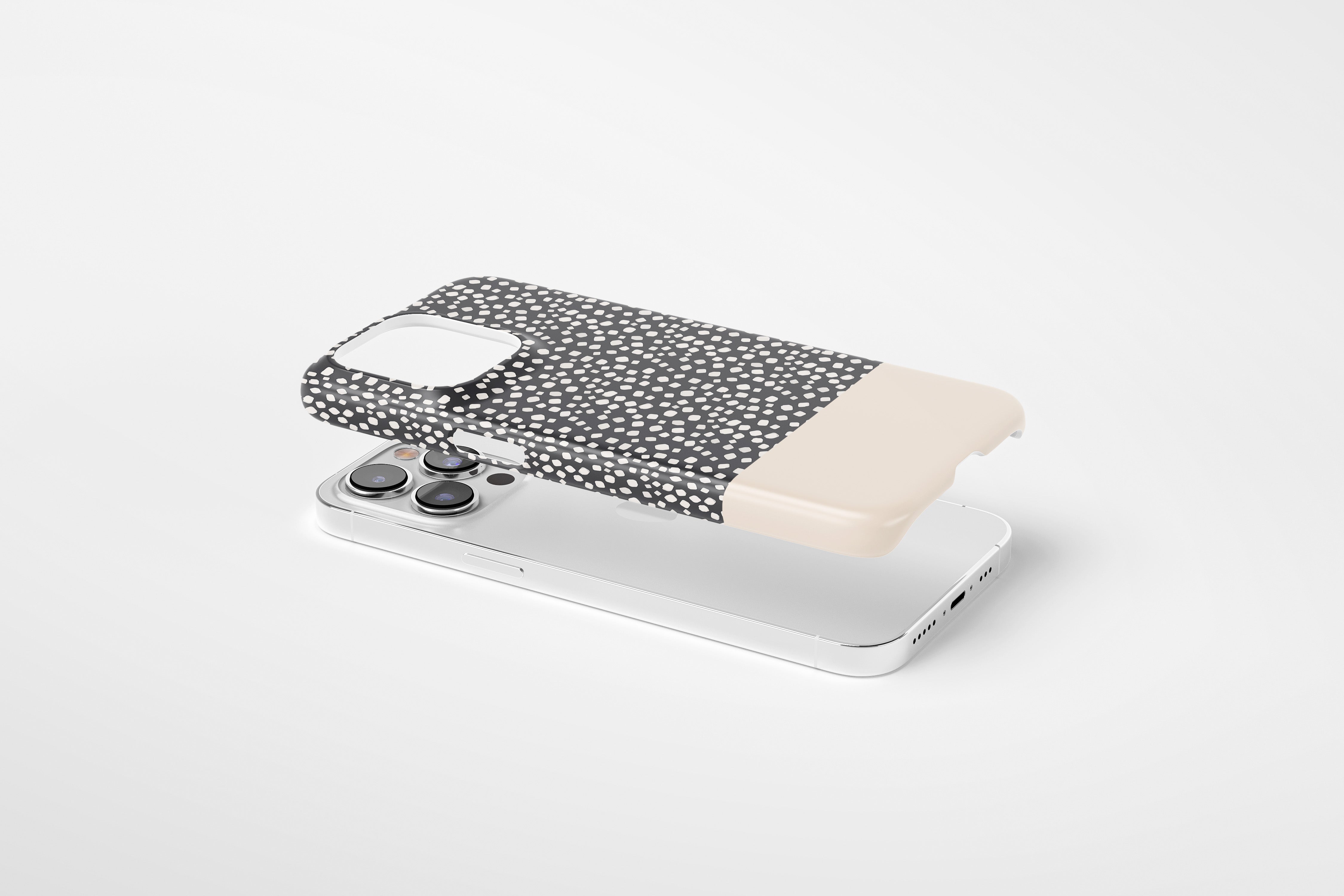 Side view of Black Spot case showing an example of slim case