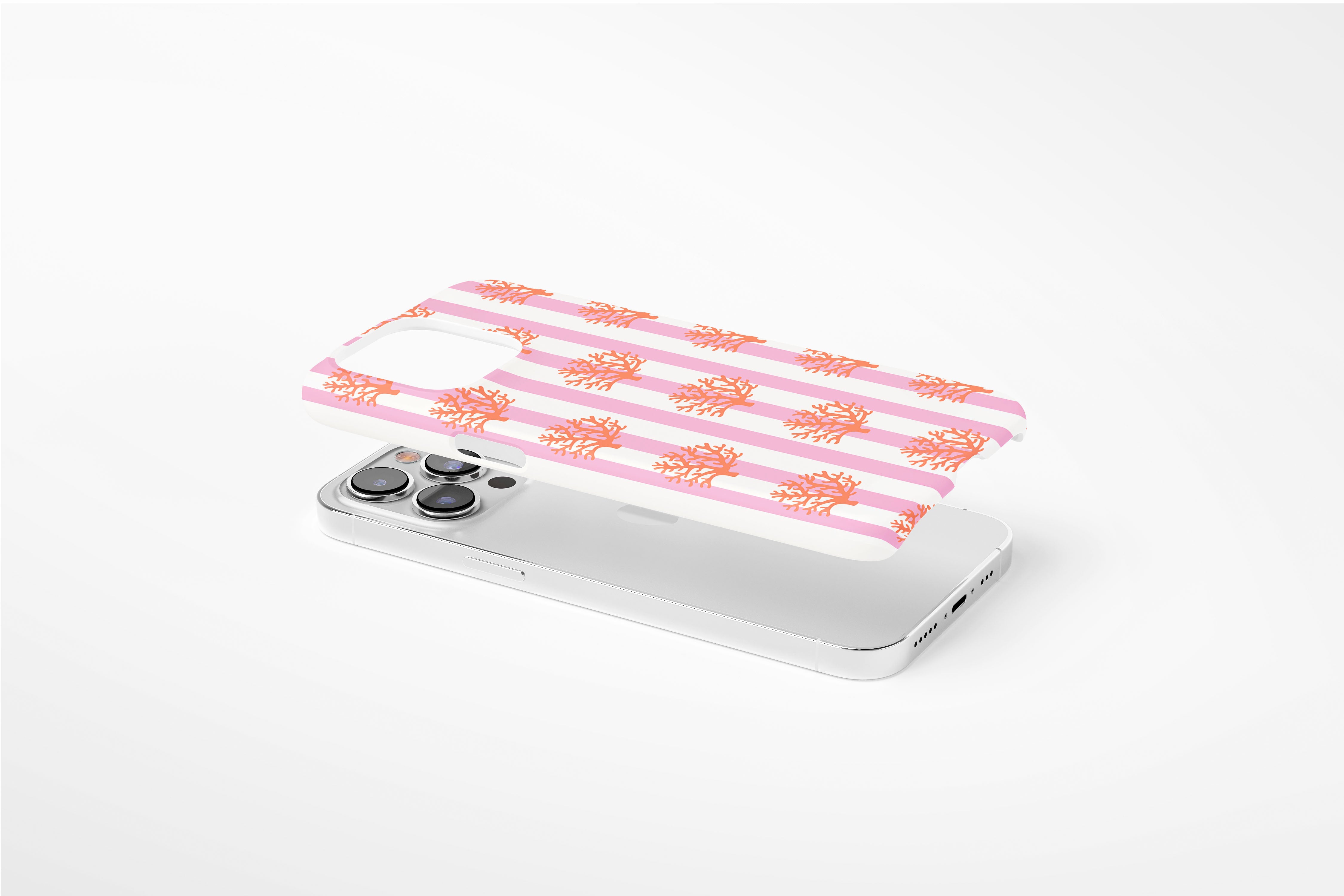 Side view of Coral case showing an example of slim case
