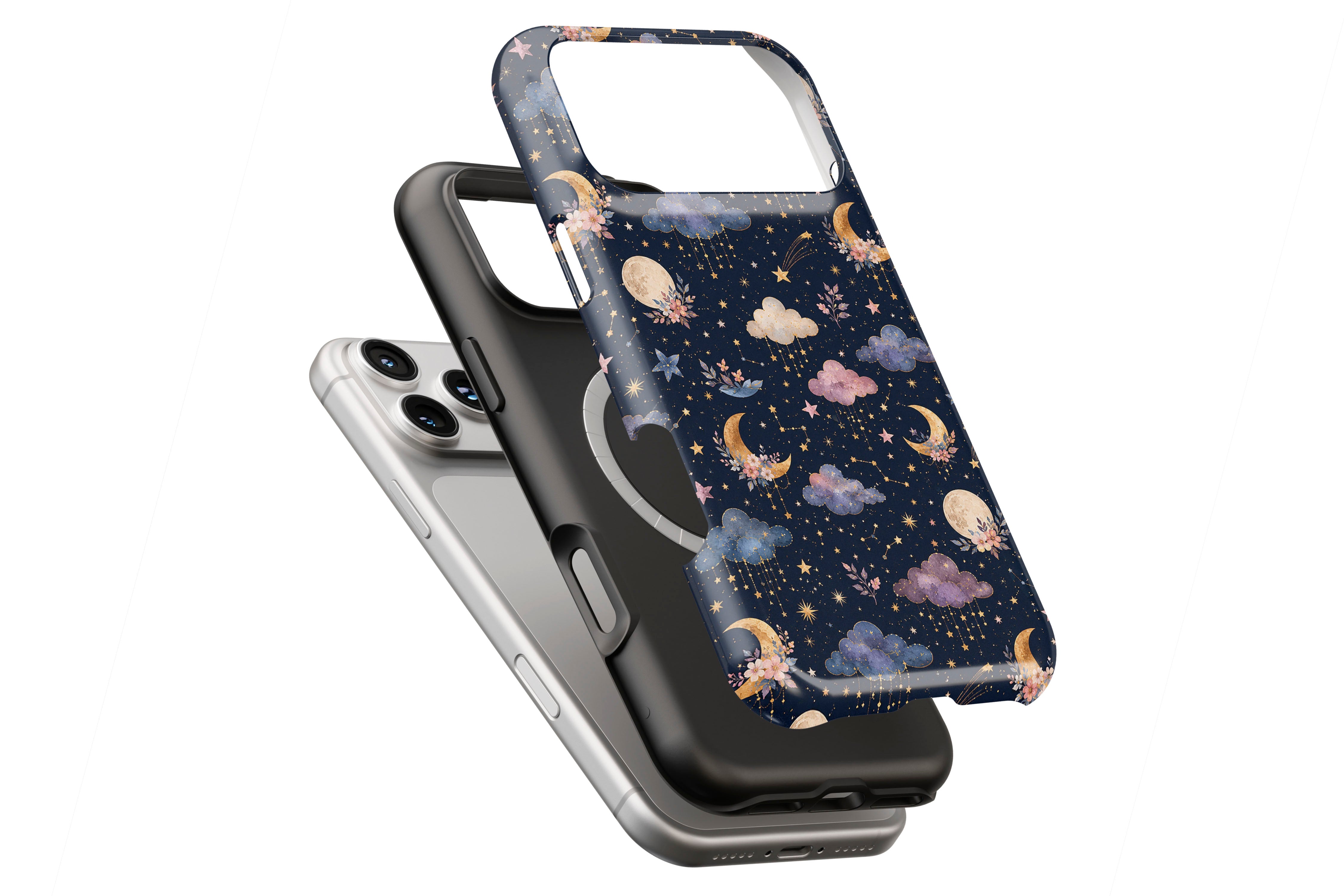 Dreamscape magnetic case showing built-in magnetic ring compatible with MagSafe charging