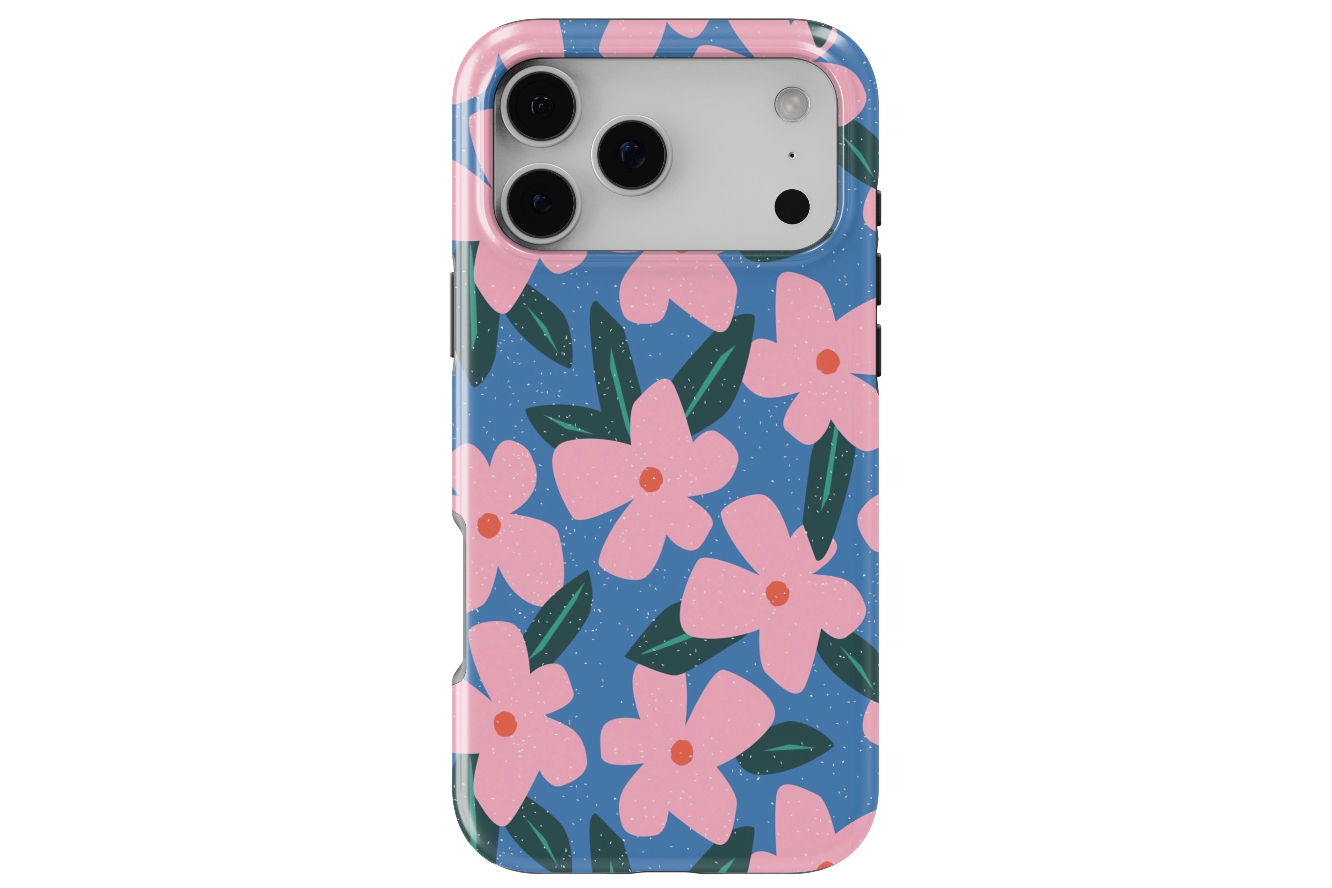 Flower Bomb Blue magnetic tough case for iPhone