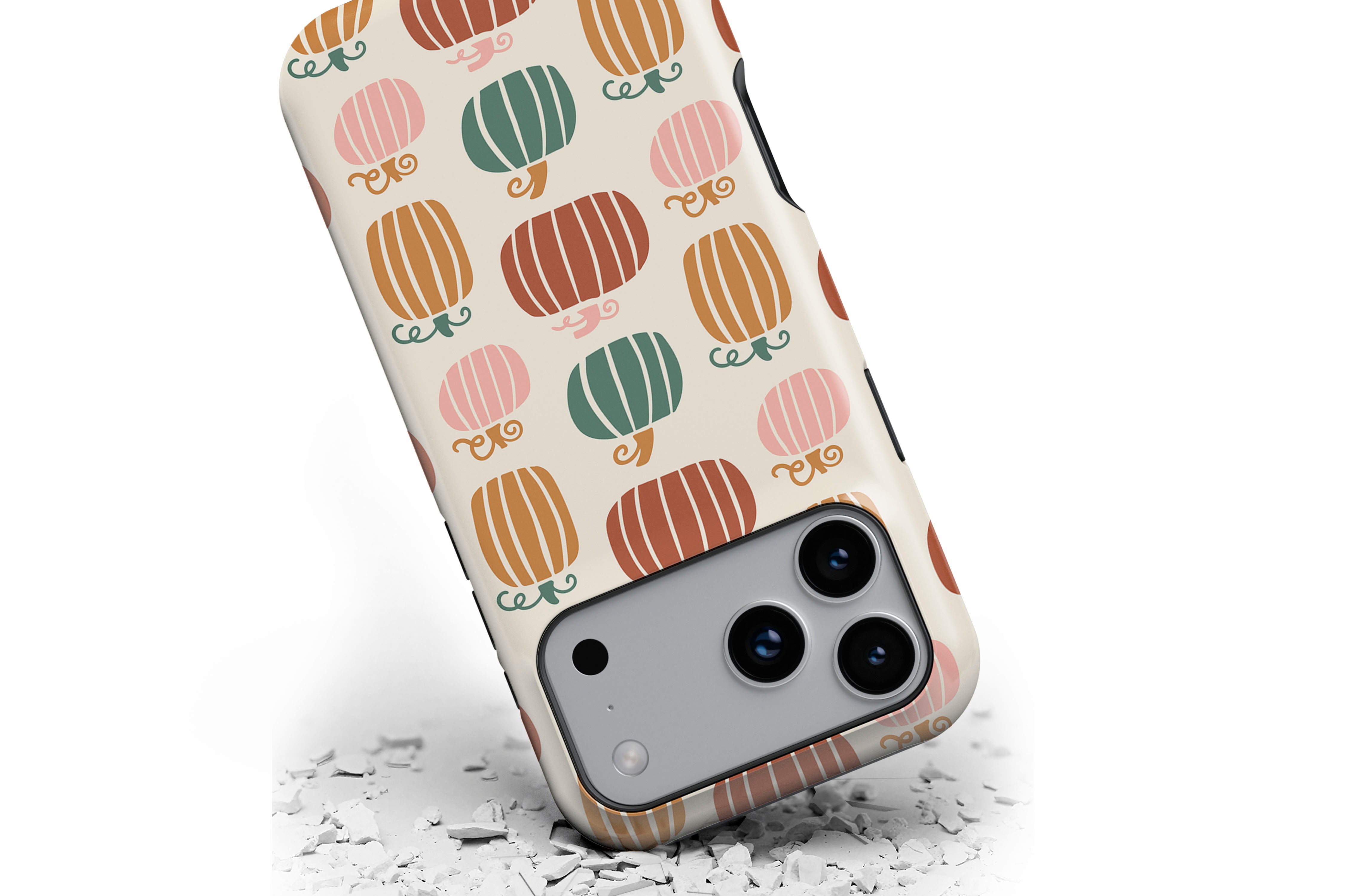 Front view of Harvest Pop magnetic tough case showing pumpkin print design