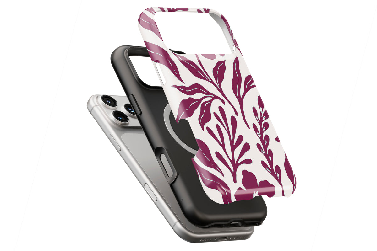 Matisse (Burgundy) MagTough phone case compatible with selected iPhone models