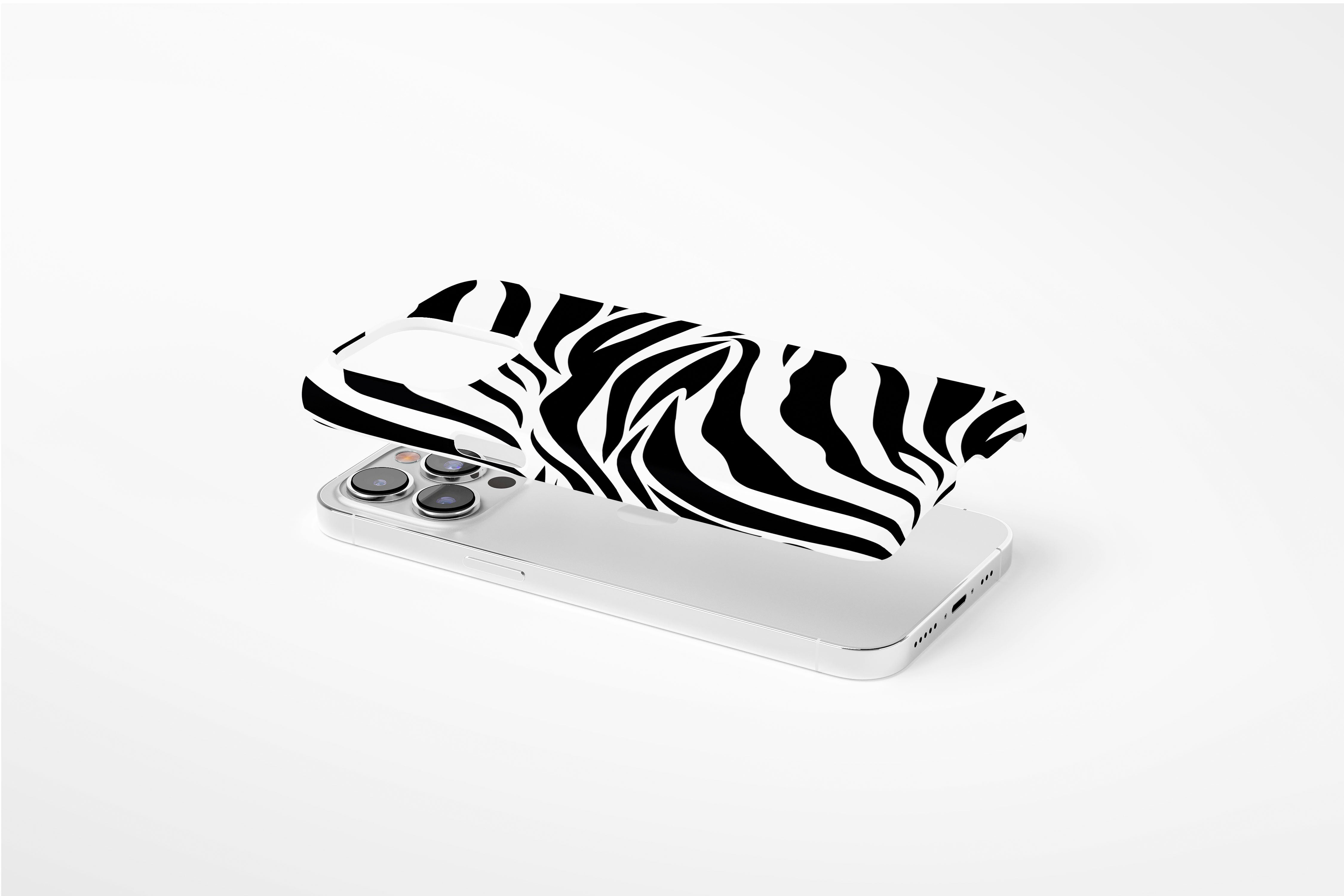 Side view of Mono Zebra case showing an example of slim case