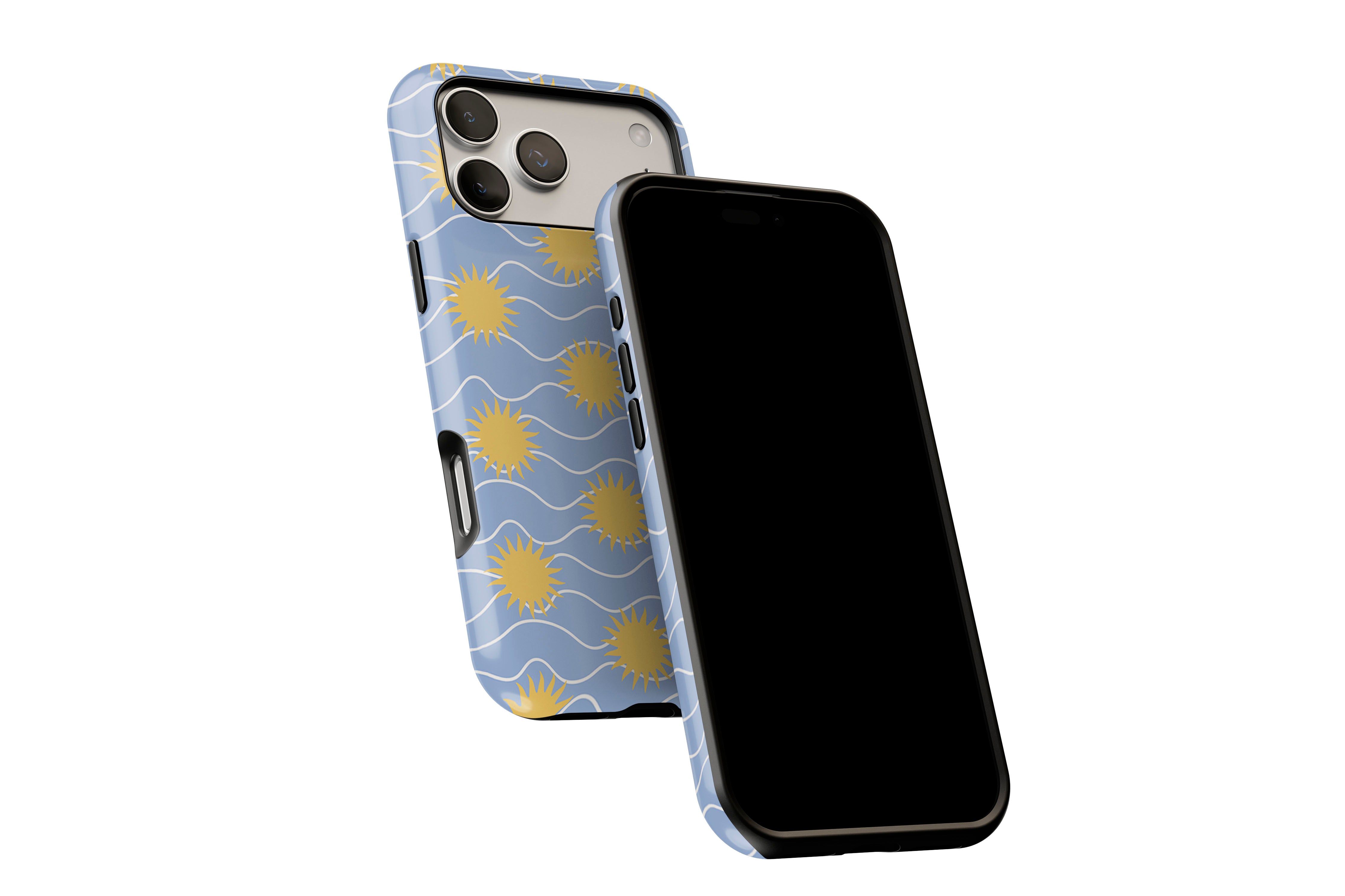 Side view of Sunstroke phone case showing button cut-outs
