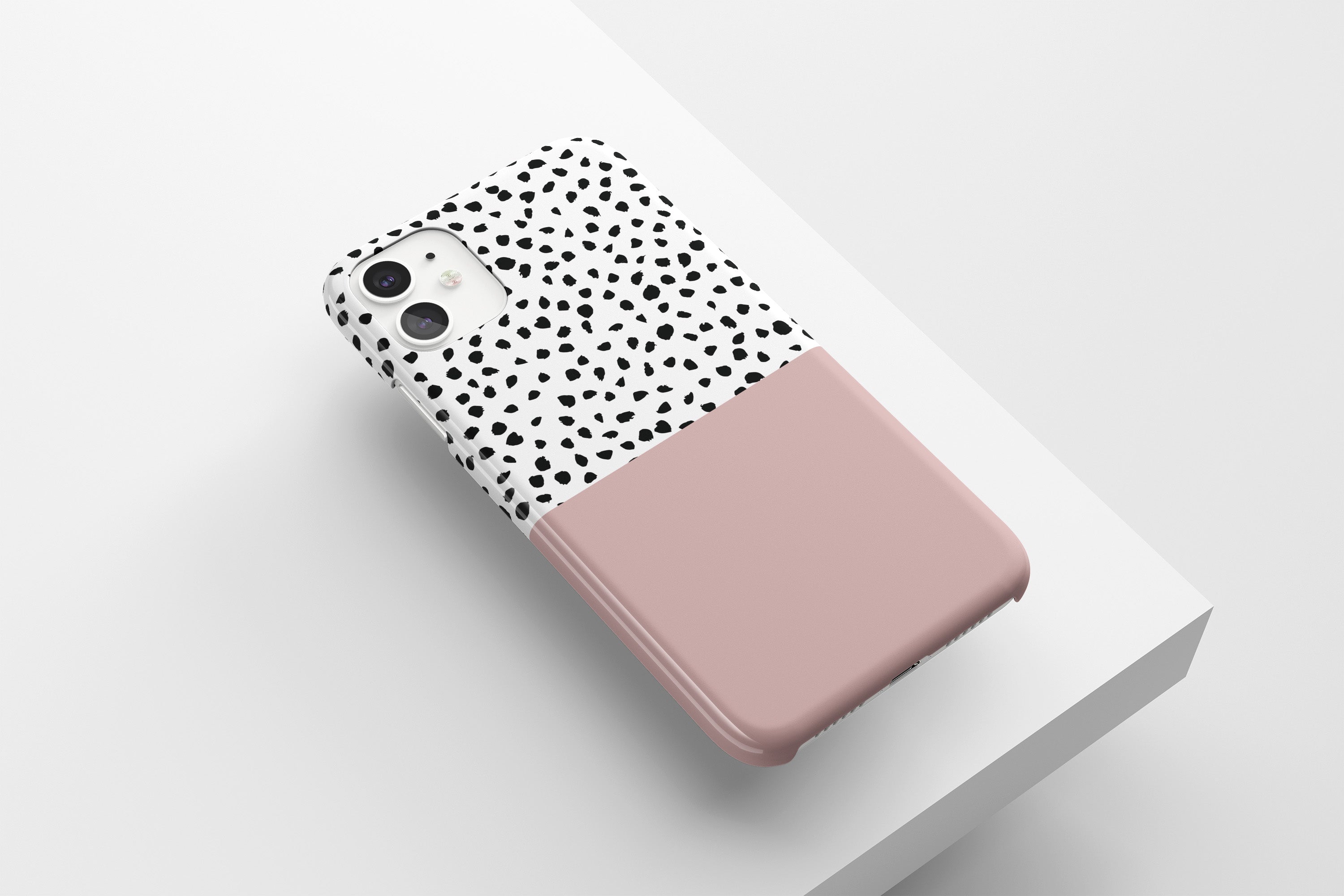 Geo Dots (Pastel Pink) Mobile Phone Cases - Casetful