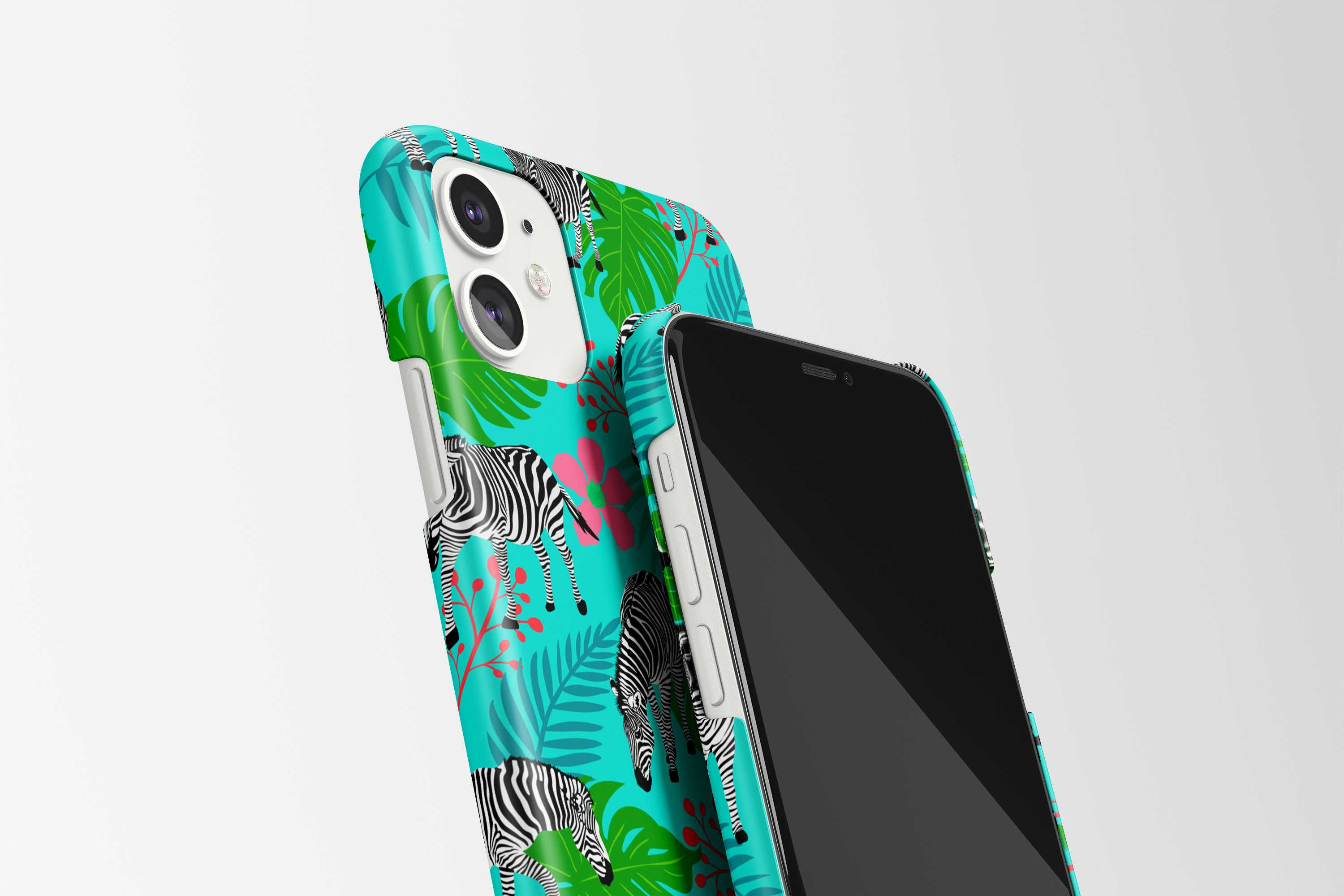 Tropical Zebra Mobile Phone Cases - Casetful