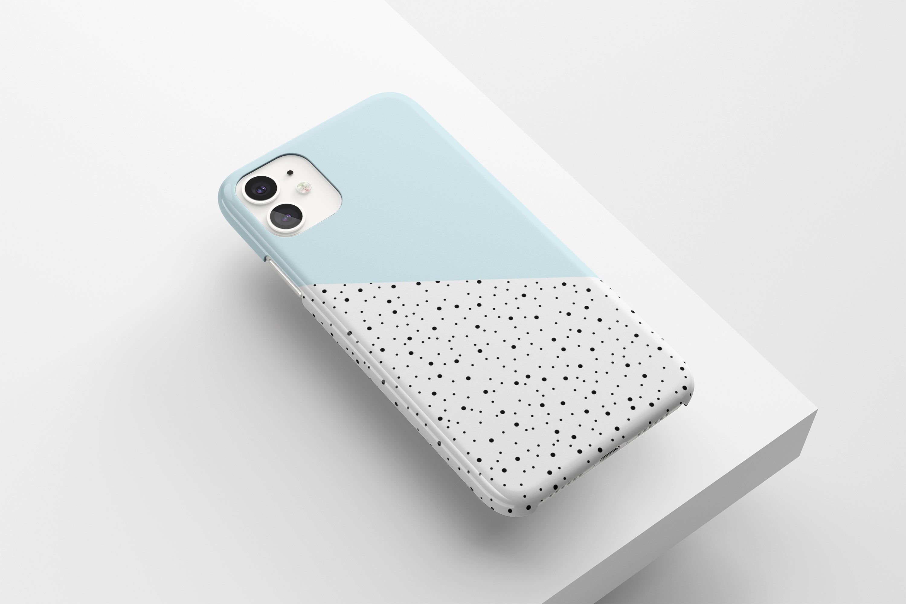Geo Spots (Baby Blue) Mobile Phone Cases - Casetful