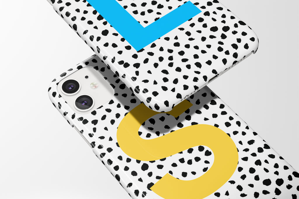 Dalmatian Initial Mobile Phone Cases - Casetful