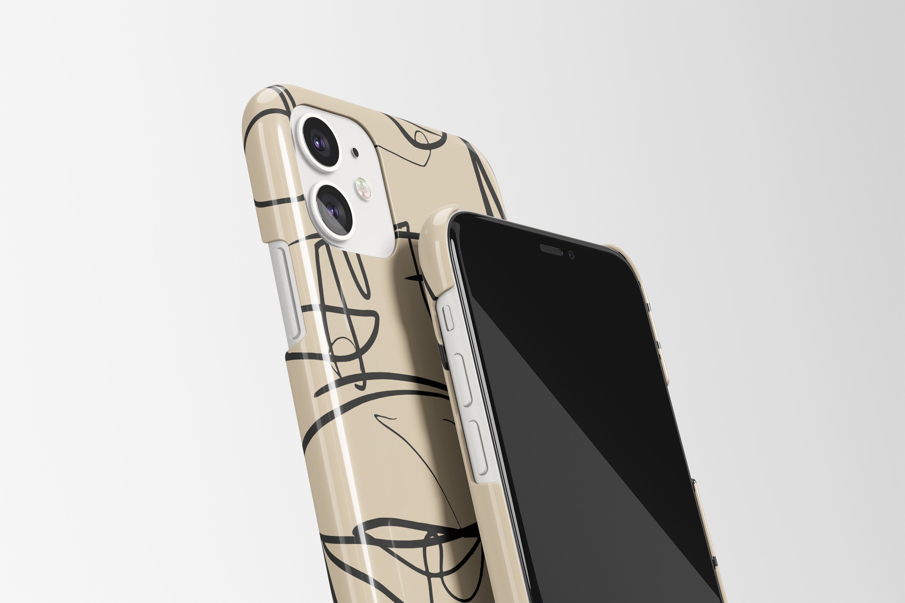 Line Art Mobile Phone Cases - Casetful