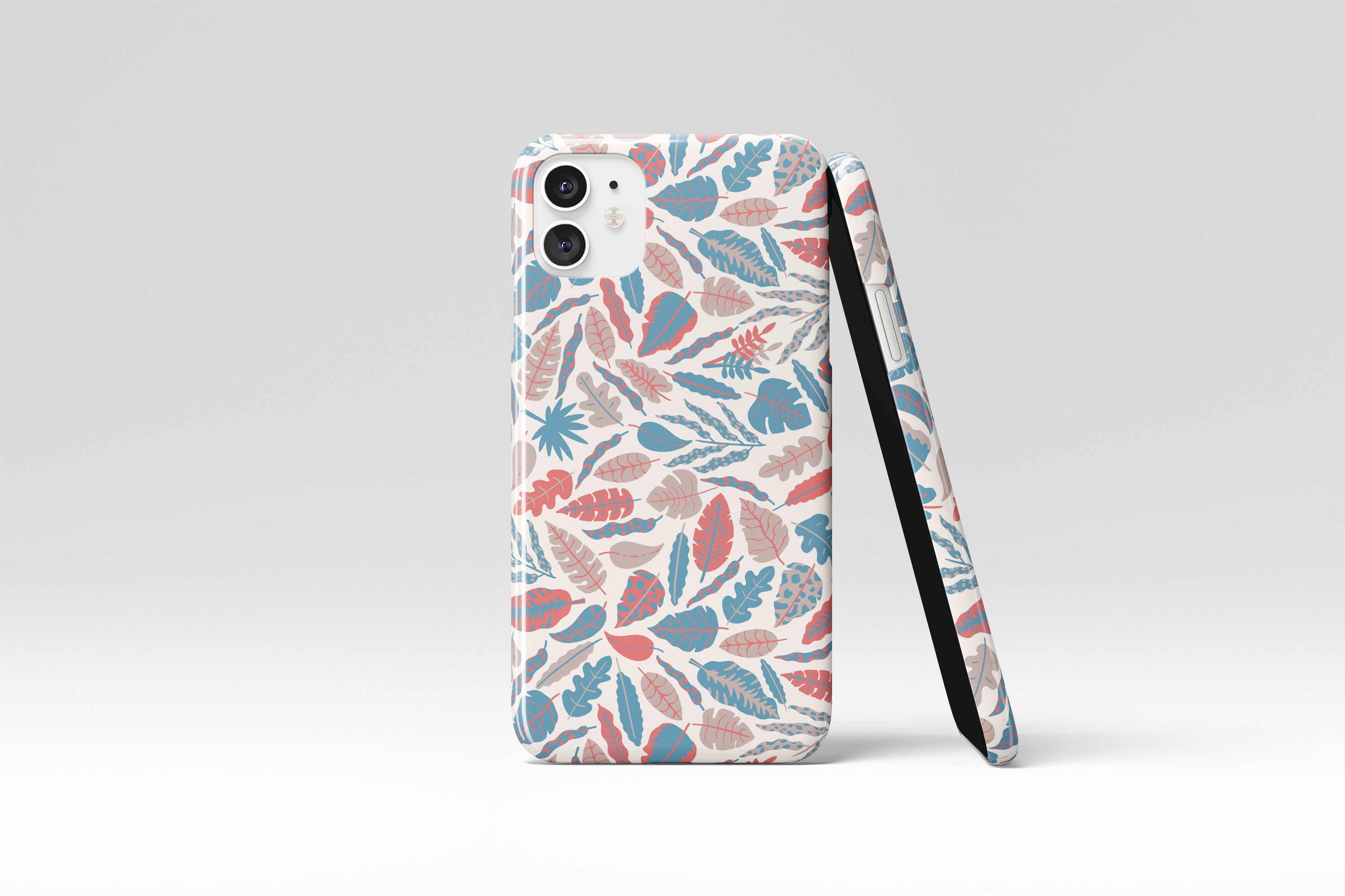 Pastel Leaves Mobile Phone Cases - Casetful