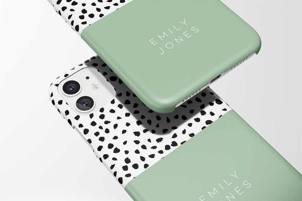 Dotty Name (Pastel Green) Mobile Phone Cases - Casetful