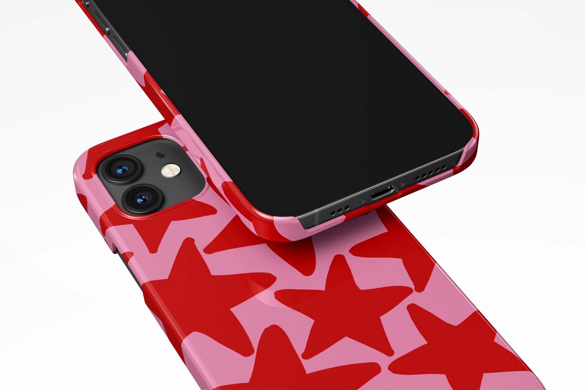 Stars Red Phone Case Cherry Red iPhone Case Casetful