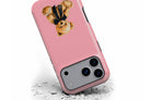 Front view of Teddy Bear Pink magnetic tough case showing bear design on pink background 
