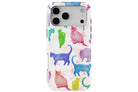 Abstract Cats print  magnetic tough case for iPhone