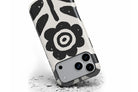 Front view of Abstract Flower magnetic tough case showing mono design