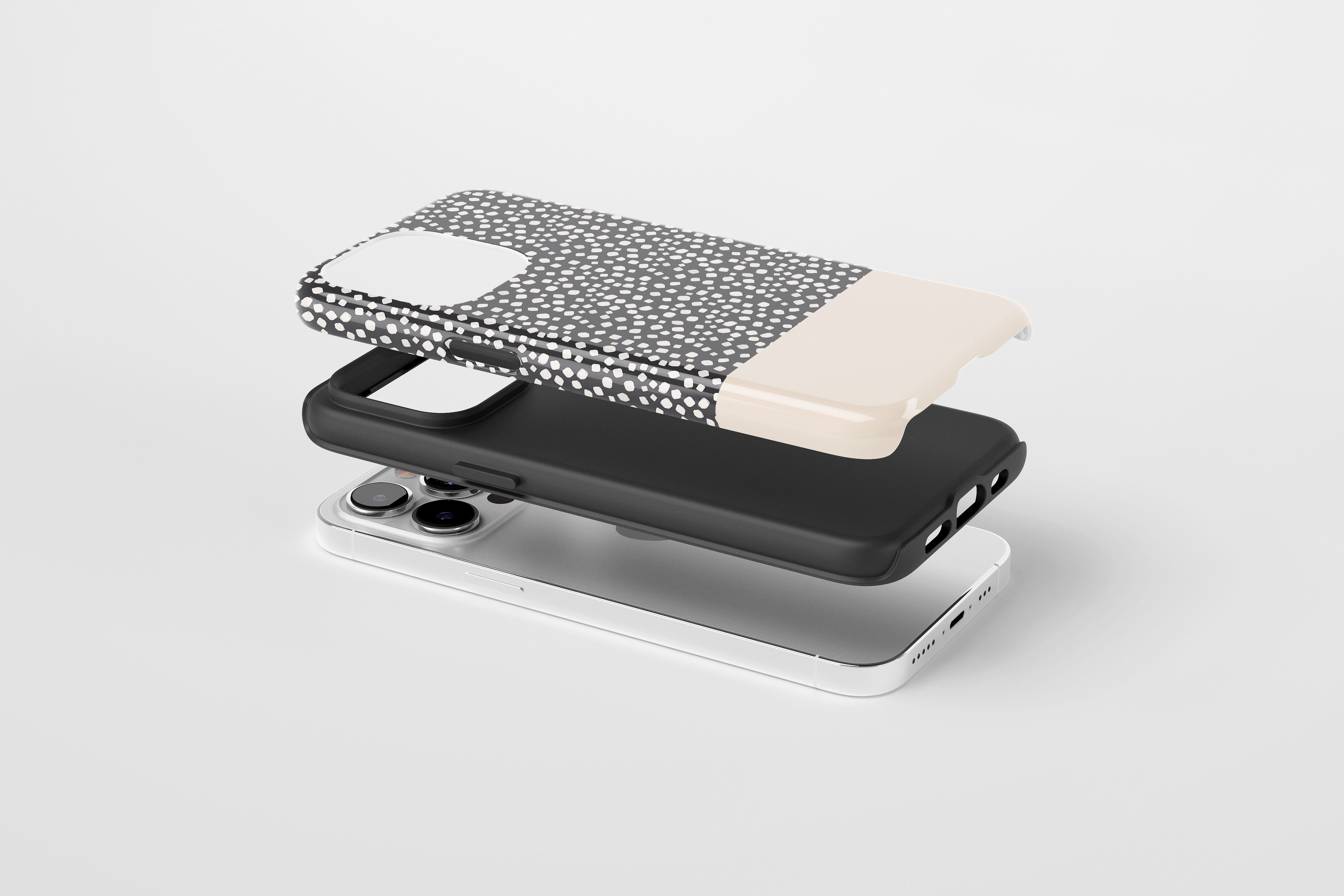 Side view of Black Spot case showing  an example of tough case