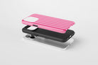 Side view of Candy Stripe case showing  an example of tough case