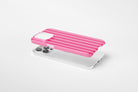 Side view of Candy Stripe case showing  an example of slim case