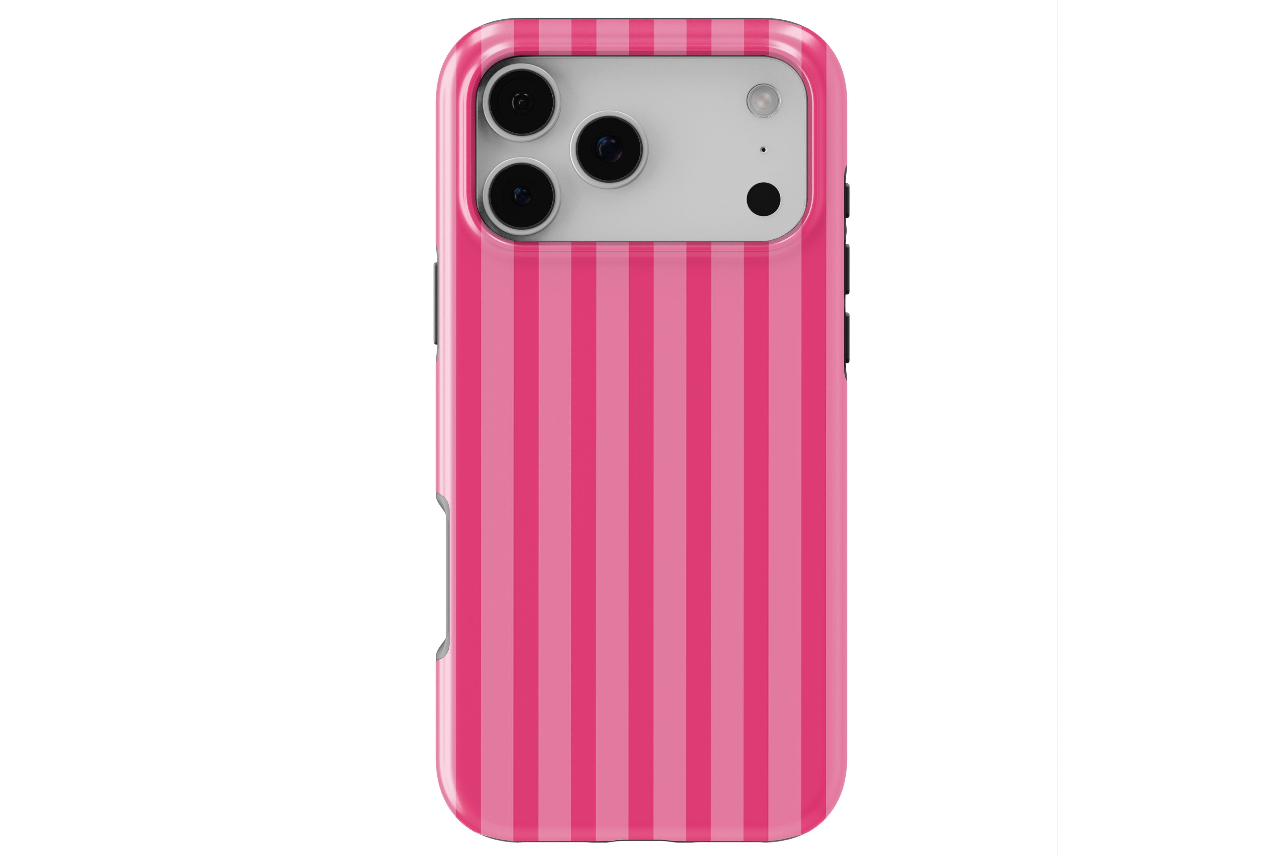 Candy Stripe Pink magnetic tough case for iPhone