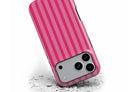 Front view of Candy Stripe magnetic tough case showing pink stripe design