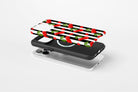 Side view of Cherry Crush case showing cherry print design