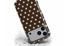 Front view of Chocolate Spot magnetic tough case showing spotty design