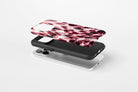 Confetti (Berry) Tough phone case showing protective case profile
