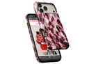 Side view of Confetti (Berry) MagTough phone case showing button cut-outs