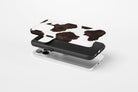 Side view of Cowhide case showing  an example of tough case