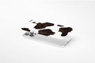 Side view of Cowhide case showing  an example of slim case