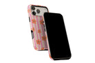 Side view of Daisy Chain phone case showing button cut-outs