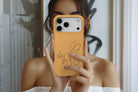 Lifestyle image of Doodle Bee magnetic tough case showing bee print design