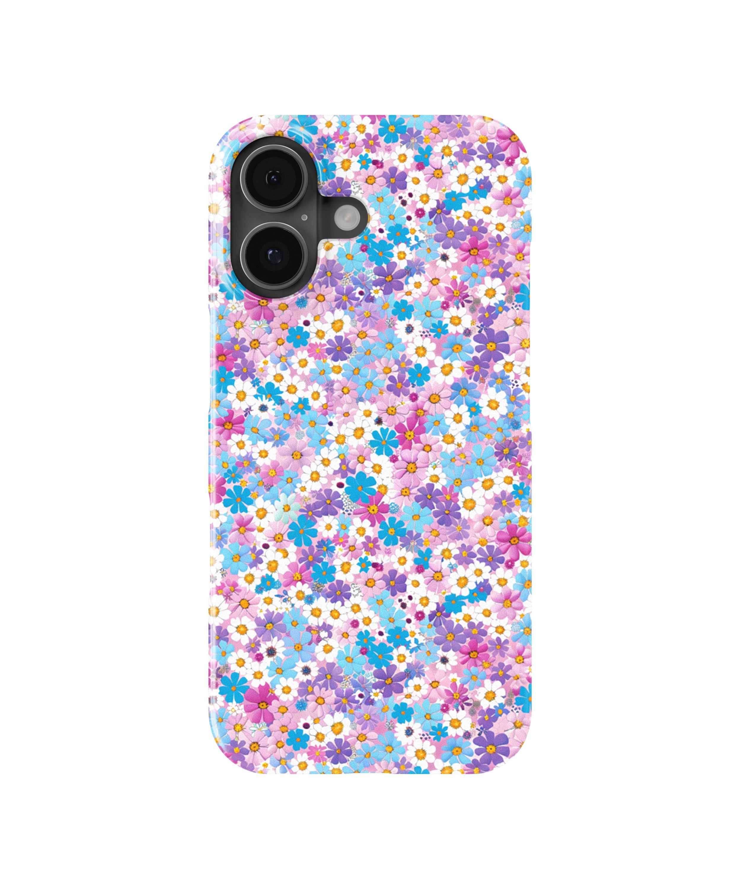 Front view of Duke Daisy Floral case showing daisy print design