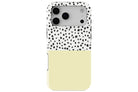 Geo Dots (Butter Yellow) magnetic tough case for iPhone