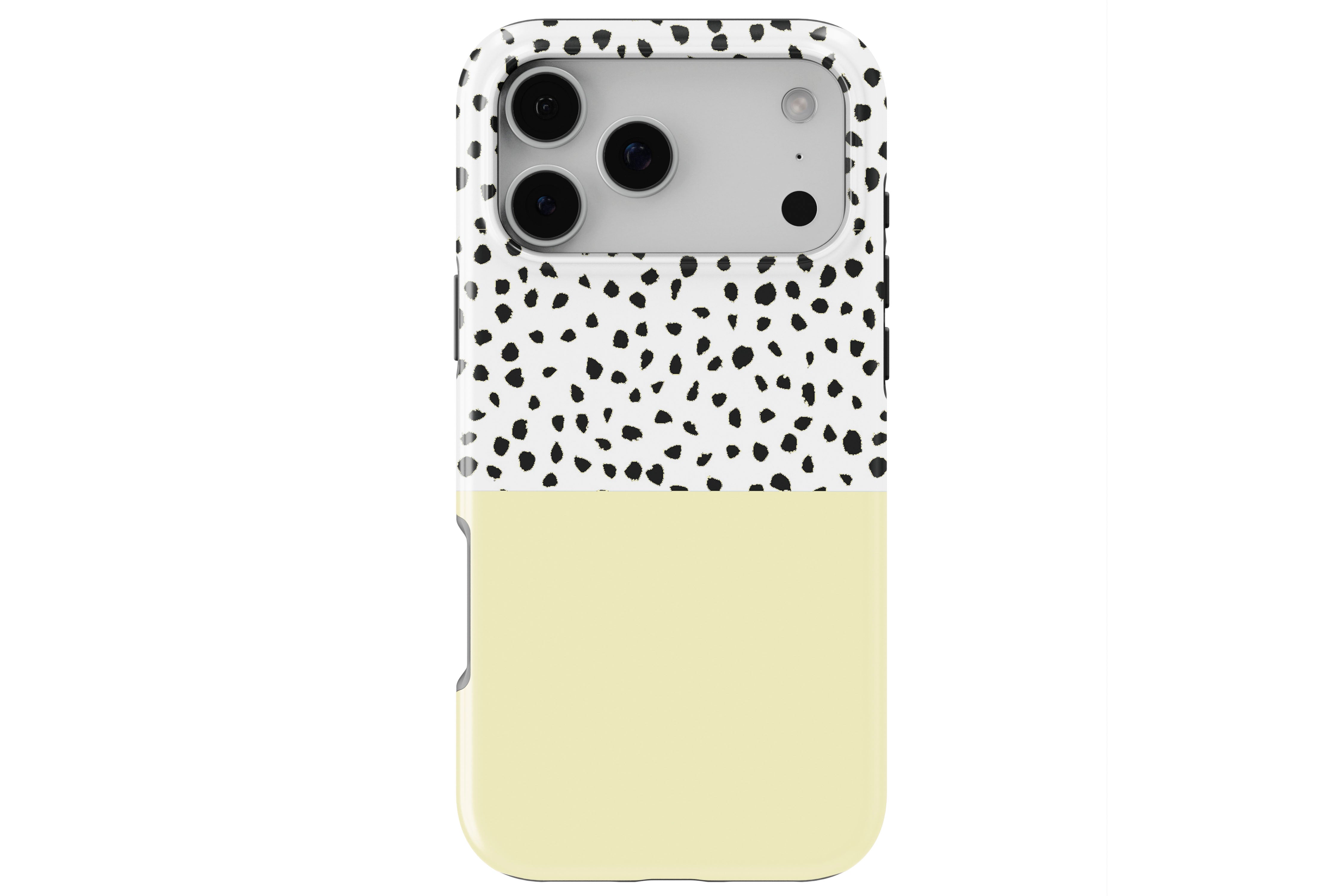 Geo Dots (Butter Yellow) magnetic tough case for iPhone