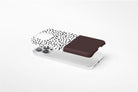Geo Dots (Espresso) Slim phone case showing lightweight case profile