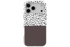 Geo Dots (Espresso) MagTough magnetic phone case compatible with MagSafe charging
