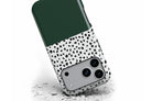 Front view of Geo Dots (Green) magnetic tough case showing geometric dots print design