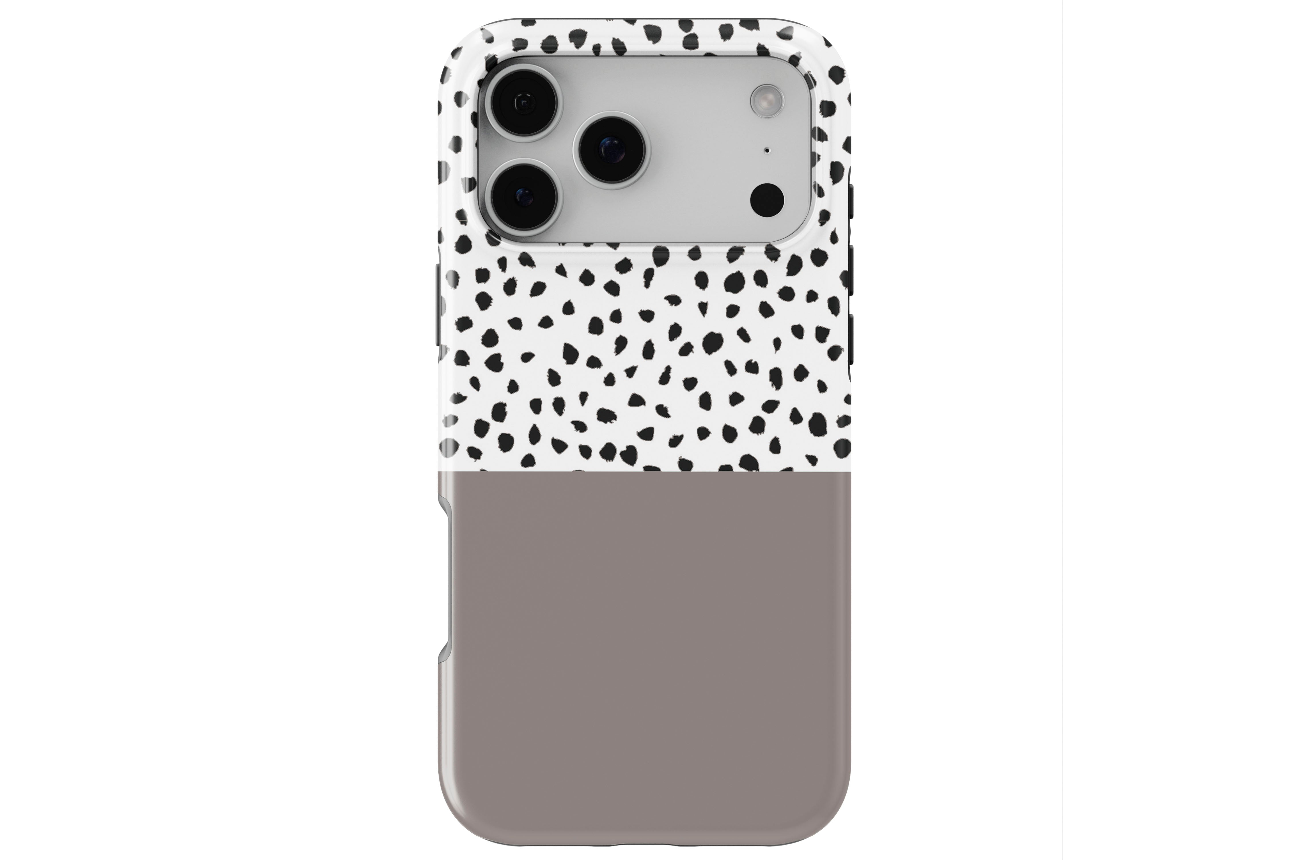 Geo Dots (Latte) magnetic tough case for iPhone