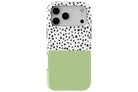 Geo Dots (Matcha) magnetic tough case for iPhone