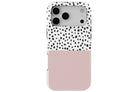 Geometric Dots Pink magnetic tough case for iPhone