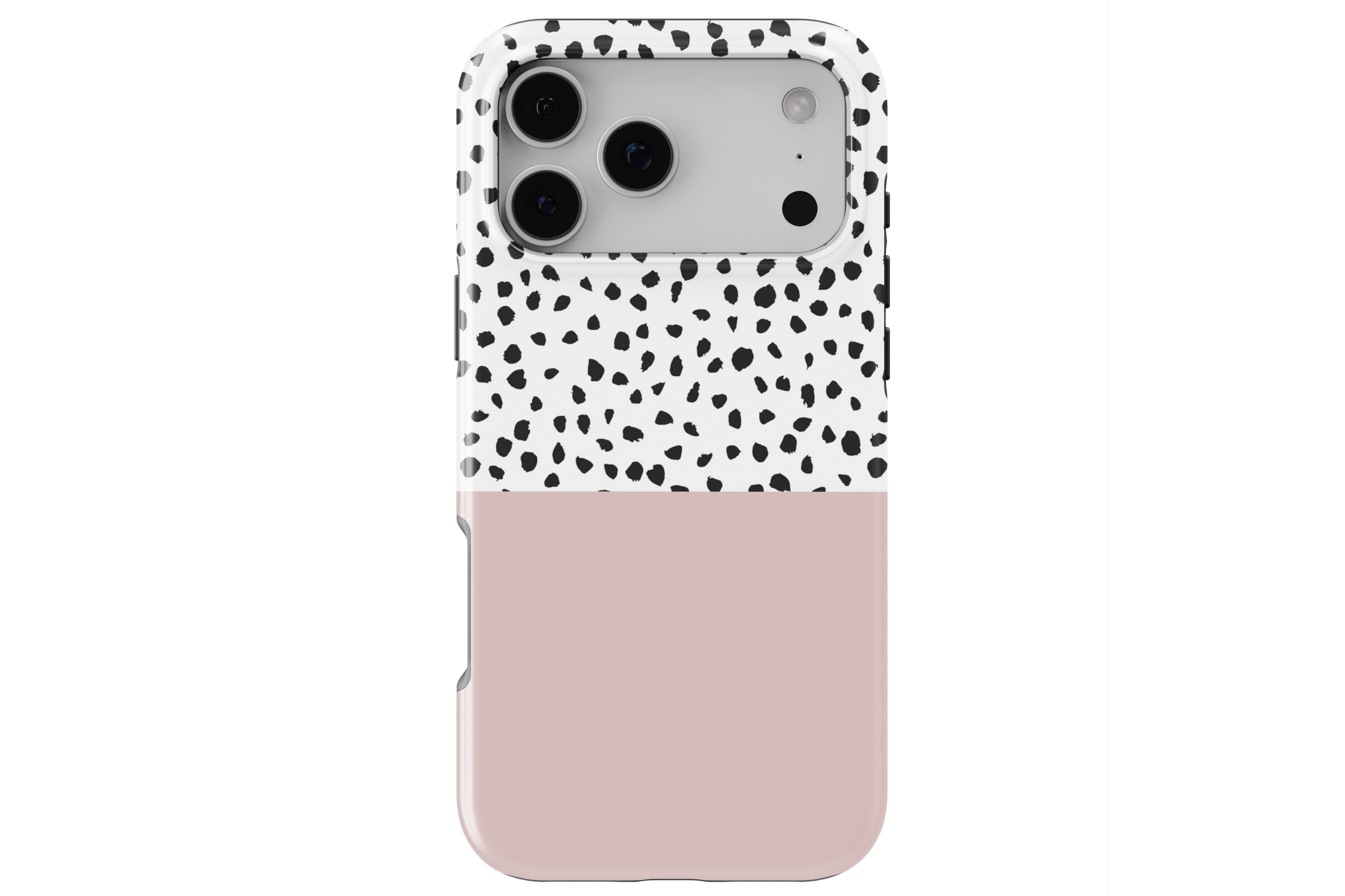 Geometric Dots Pink magnetic tough case for iPhone