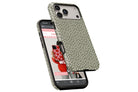 Side view of Green Dots magnetic tough case showing button cut-outs