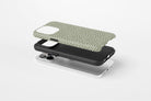 Side view of Green Dots case showing  an example of tough case