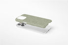 Side view of Green Dots case showing  an example of slim case