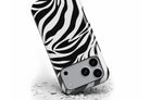Front view of Mono Zebra magnetic tough case showing zebra print design