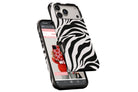 Side view of Mono Zebra magnetic tough case showing button cut-outs