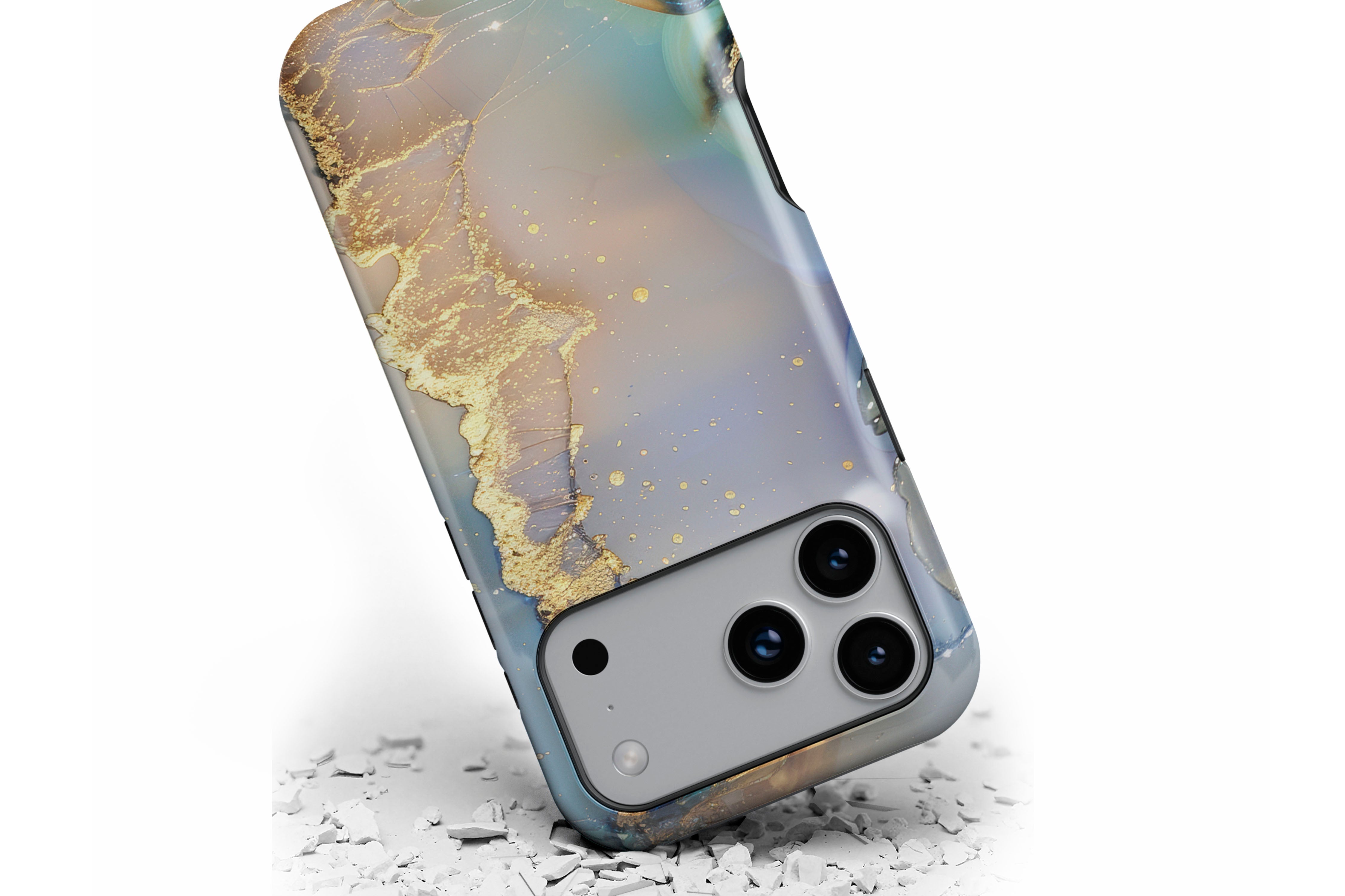 Front view of Opulent Marble magnetic tough case showing marble print design