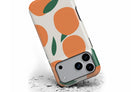 Front view of Oranges magnetic tough case showing fruity design