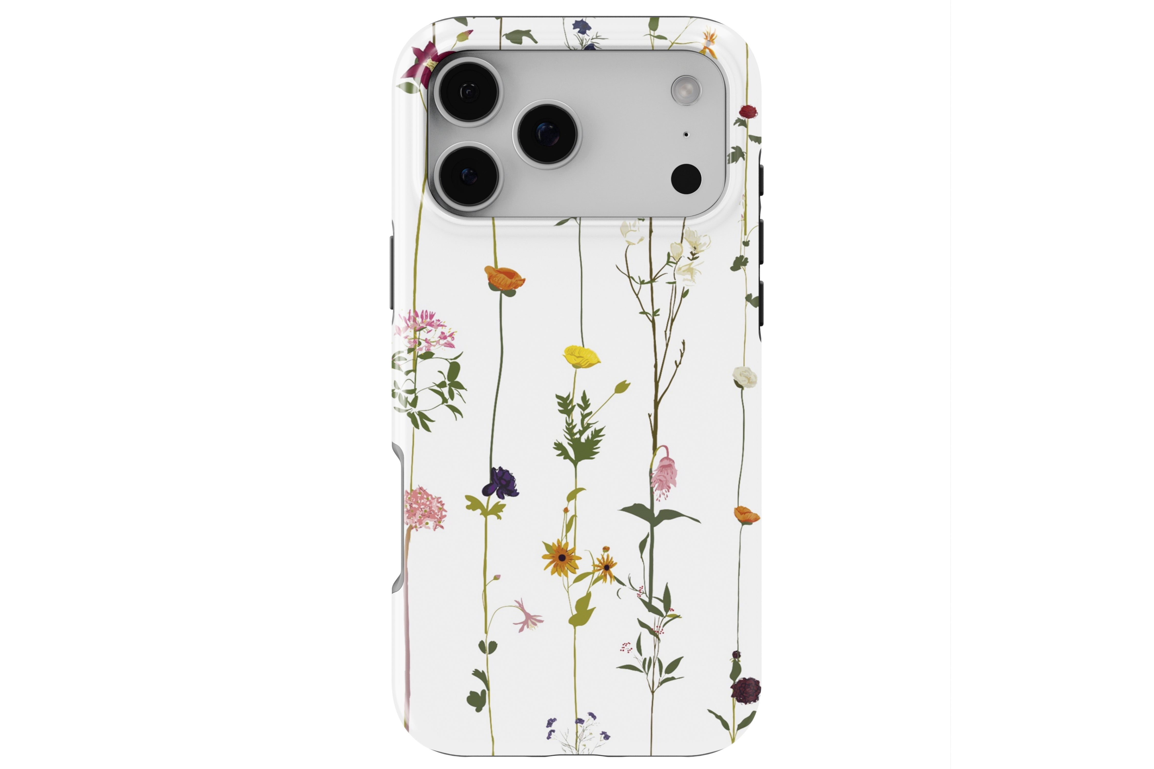Flower Print magnetic tough case for iPhone